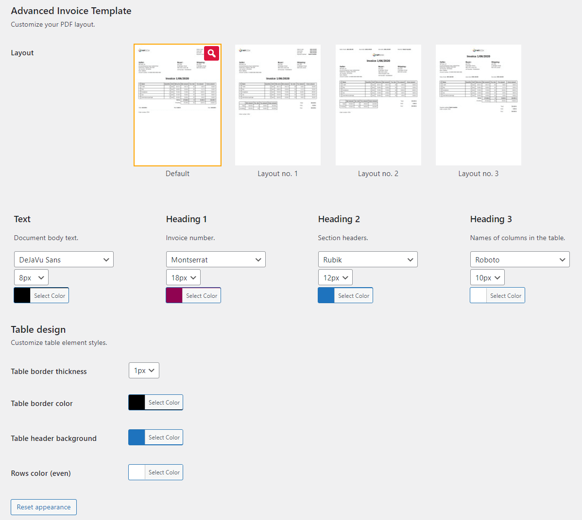 WooCommerce PDF invoice builder (currency exchange table) (PRO).