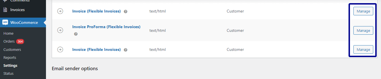 Send the WooCommerce invoice with a payment link (PRO).