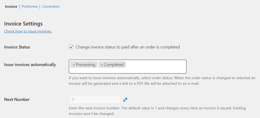 Billing plugin for WordPress and WooCommerce (exclude free items from PDF invoices).