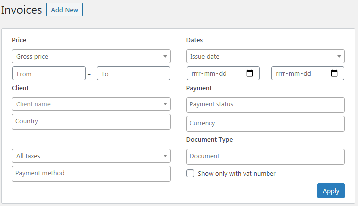 The WooCommerce invoice system is compatible with EU law (OSS, reverse charge, EU VAT) (PRO).