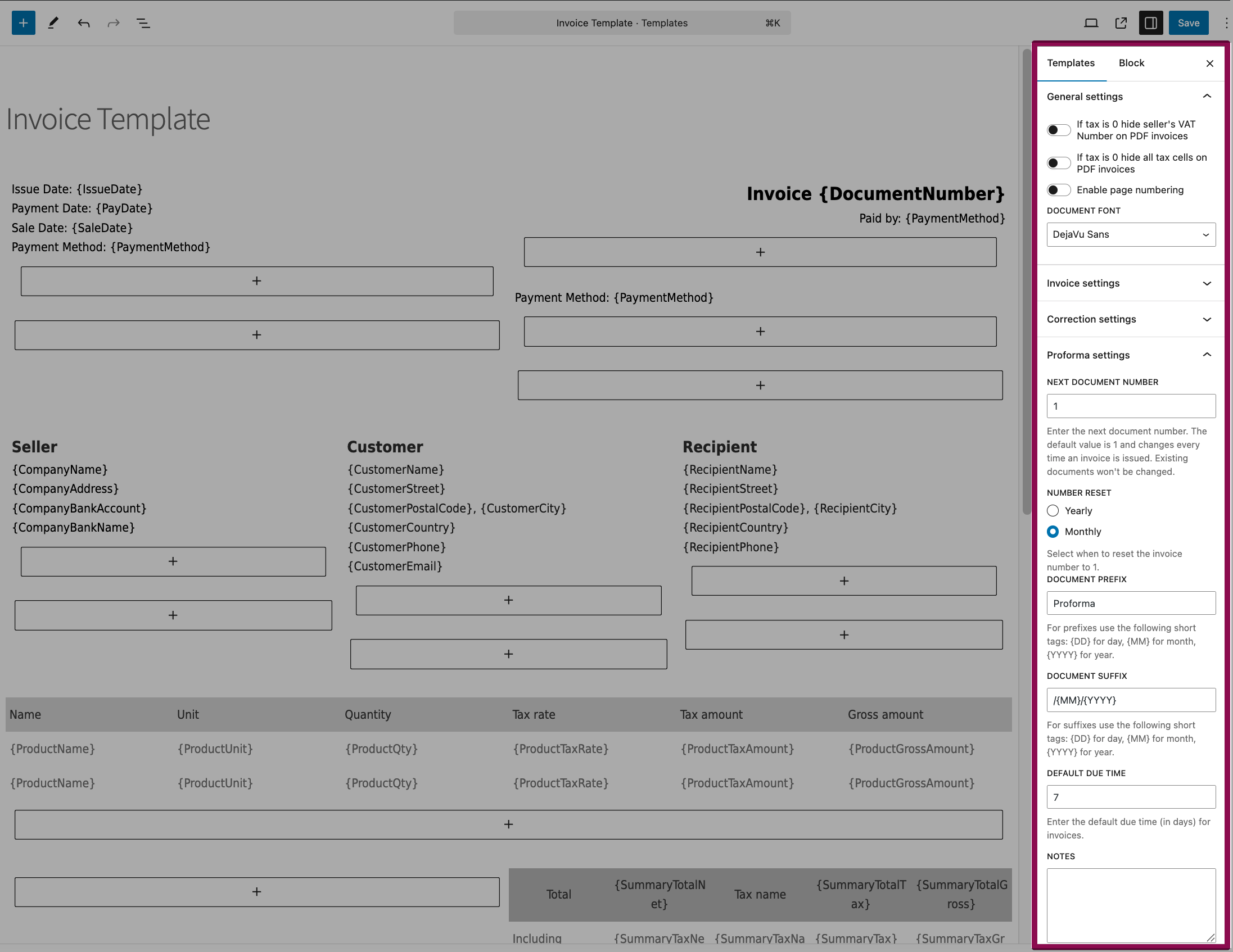 Send PDF invoices automatically for additional email recipients (PRO add-on).