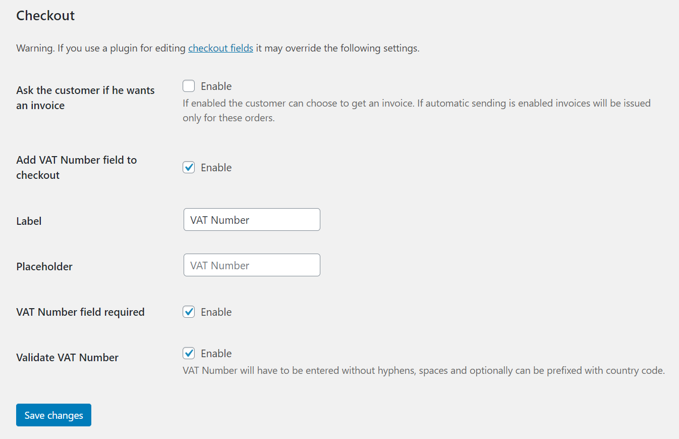 Correction invoice settings (PRO). The free version of the plugin gives you one free invoice template.