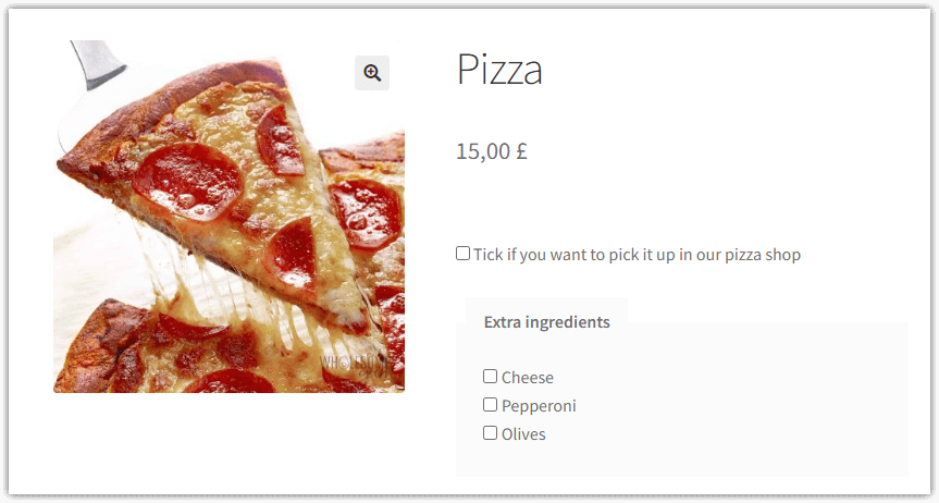 Custom fields settings for WooCommerce products