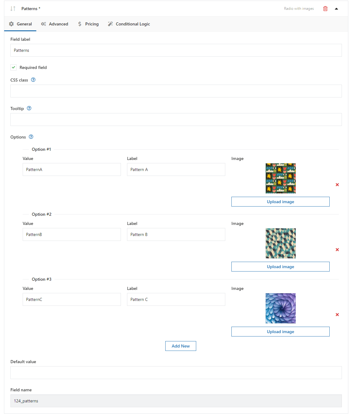 Add a multi-select option per WooCommerce product