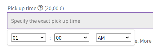 Radio buttons for additional product images