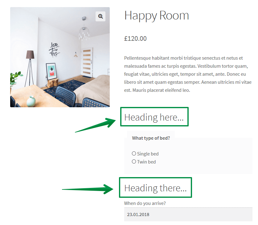 WooCommerce terms and conditions per product