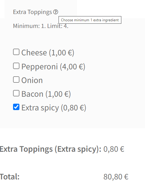 Time picker for WooCommerce products - advanced settings