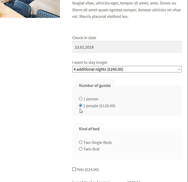 Change product price dynamically in WooCommerce with custom fields and extra pricing (PRO)