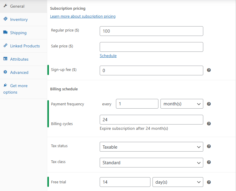 Add a WooCommerce subscription to the cart.