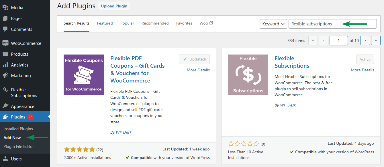 WooCommerce coupons for subscriptions - coupon code promotions.