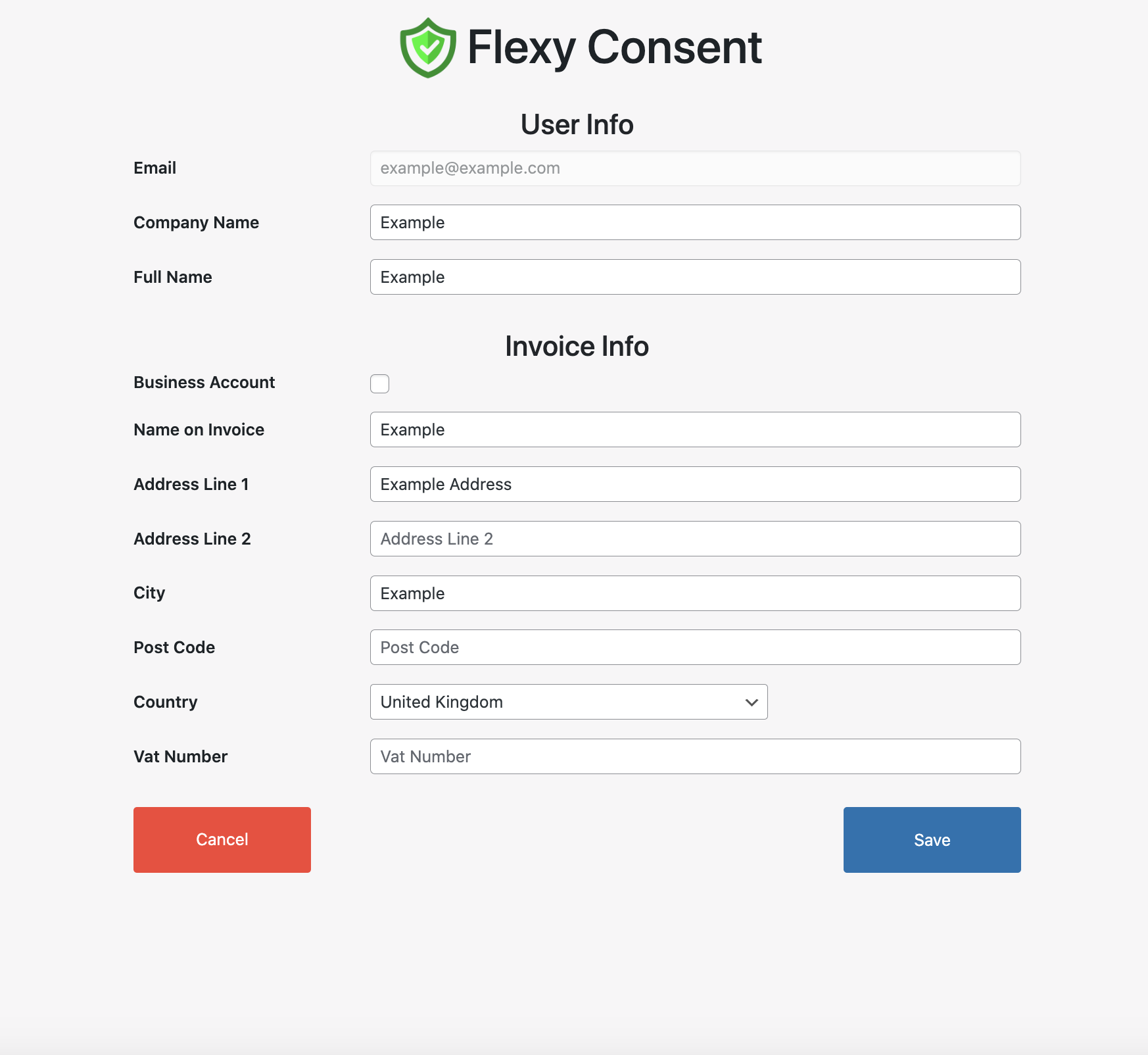 User Settings