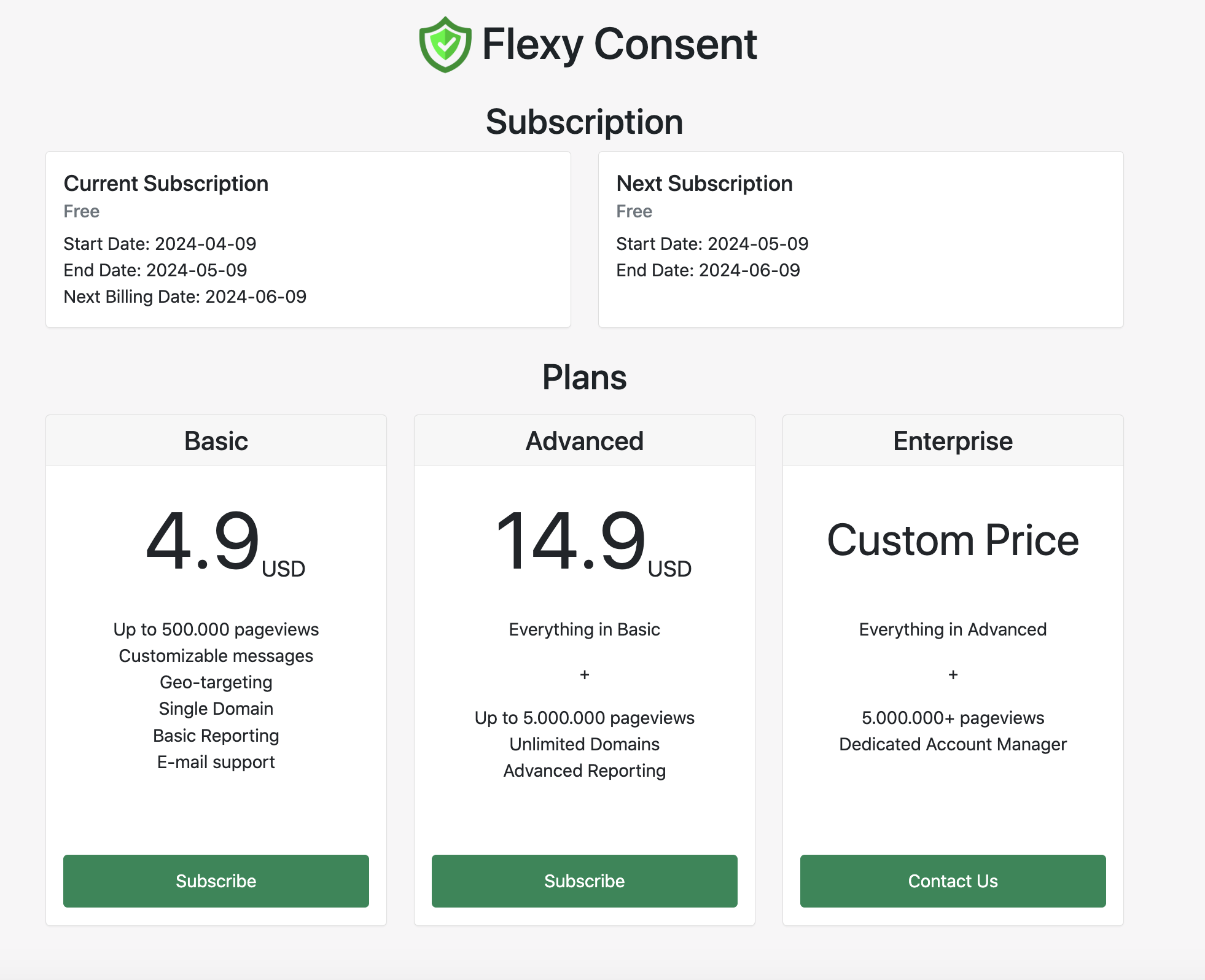 Subscriptions