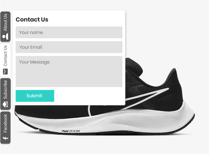 Floating Side Tab Menu Template 5