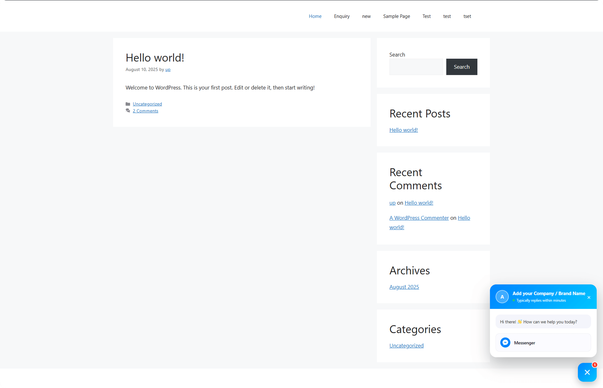 Frontend View