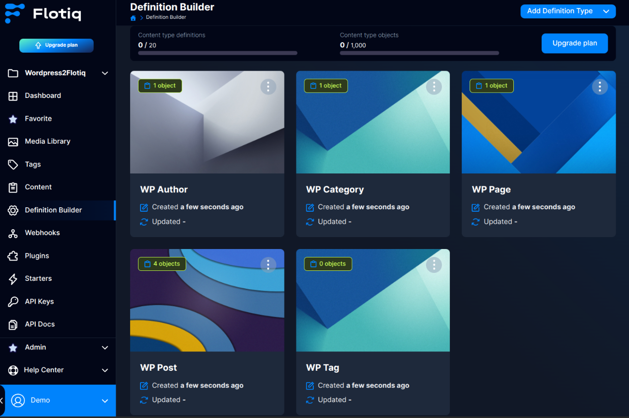 Content Types in Flotiq