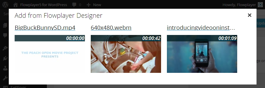 Flowplayer Drive