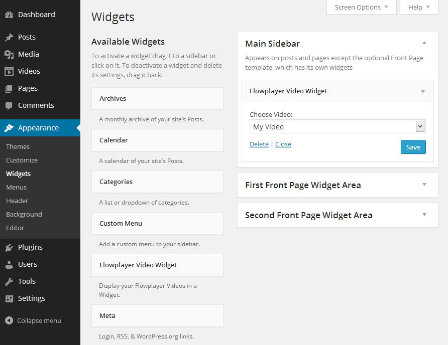 Video Widget