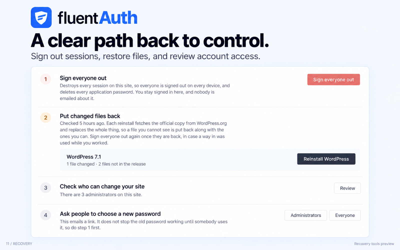 Passkey, Authenticator App and Email Two-Factor Authentication