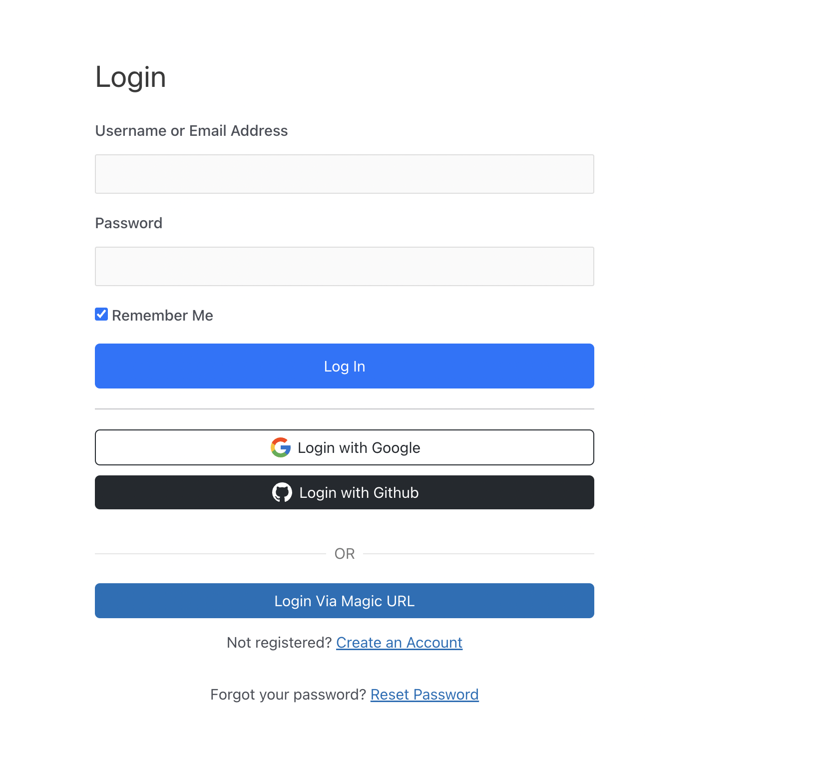 Custom Login/Signup Shortcodes