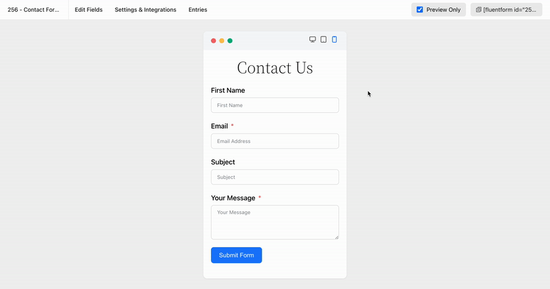 Form Integration Manager
