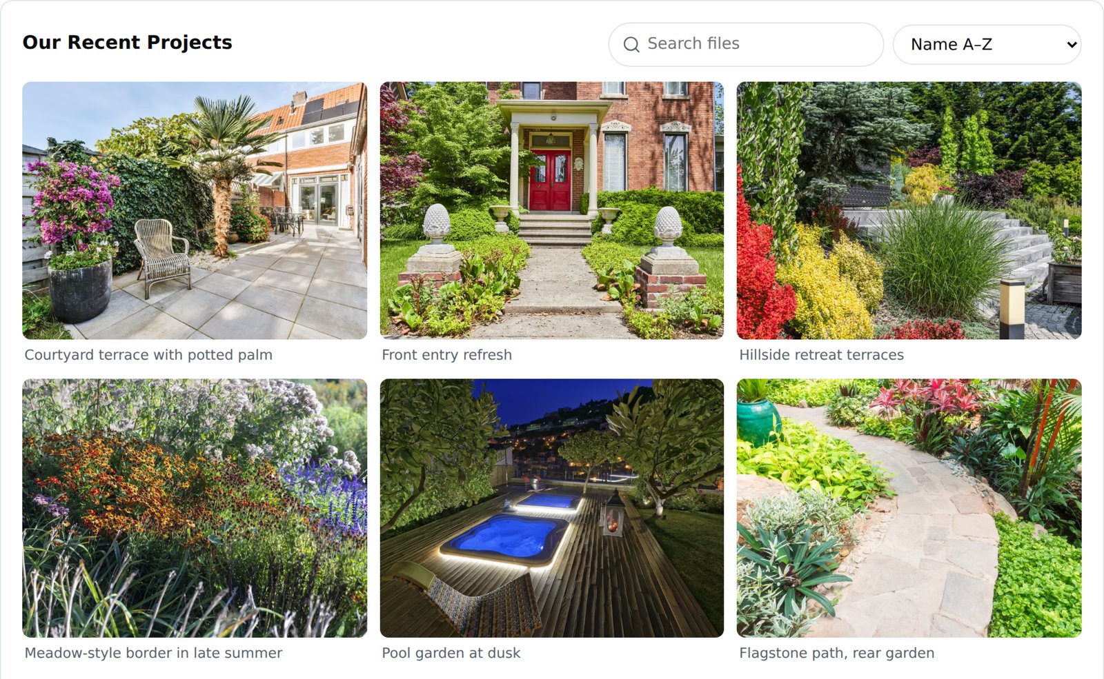 A photo gallery from a Dropbox folder.