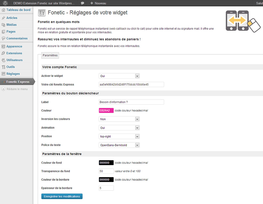Edit configuration
