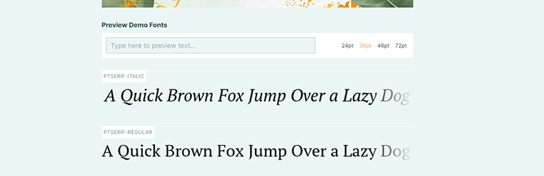 Frontend preview.
