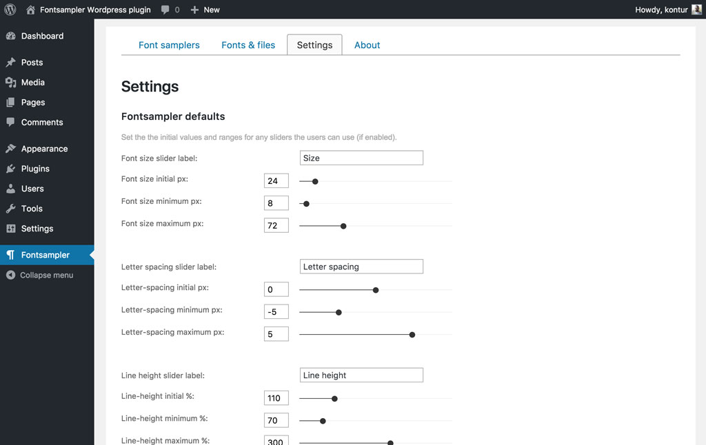 Settings for many defaults can be tweaked to your site's needs