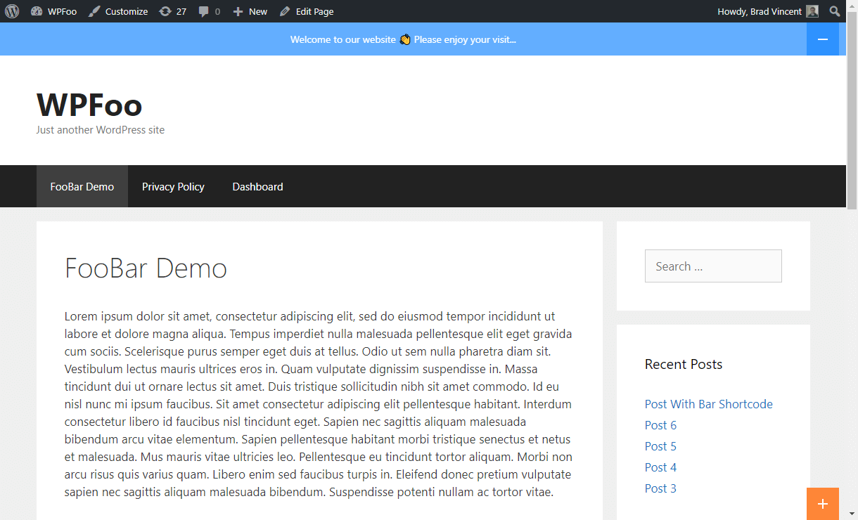 Frontend Demo - Message