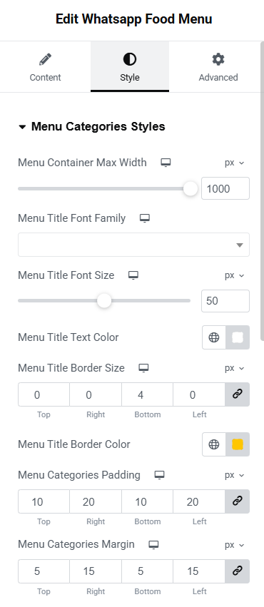 Widget Style Tab "Pro"