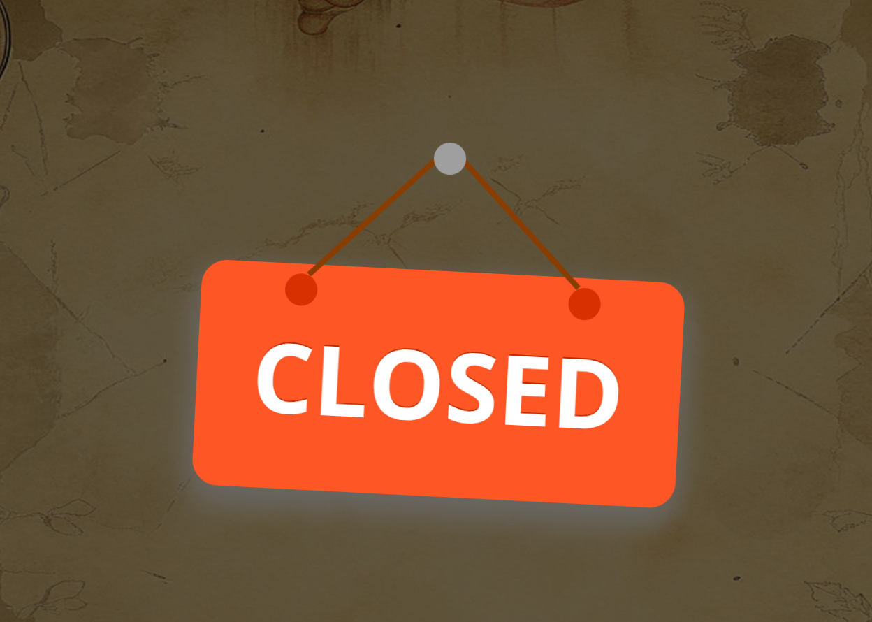 Closed Shop Signboard "Pro"