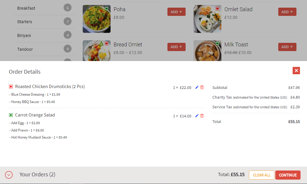 Delivery Service Options