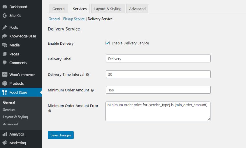 Settings import and export Options