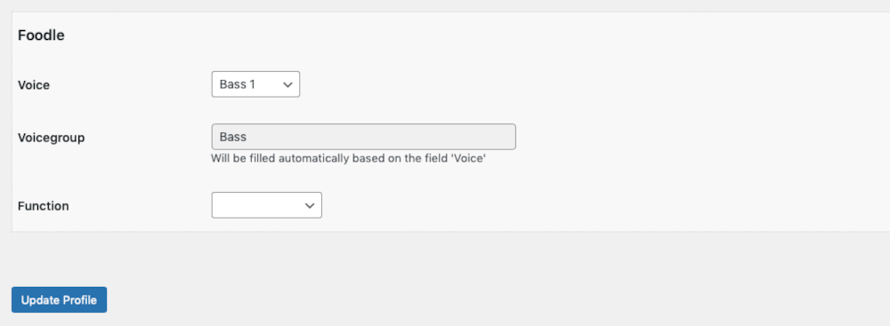 Admin tab: Roles & User internal capabilities