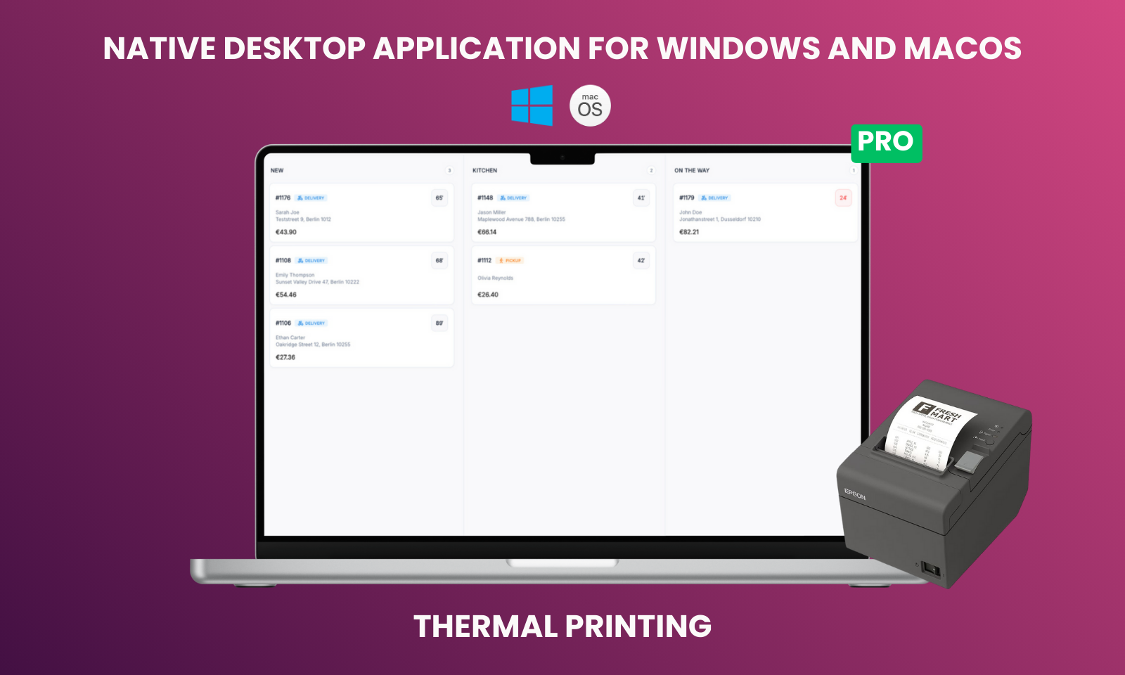 Native Desktop Application for Windows and macOS (Pro)