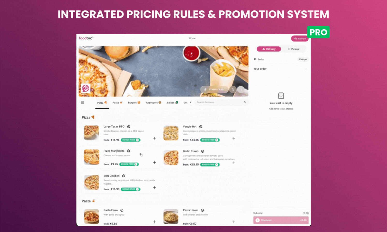 Integrated Pricing Rules % Promotion System (Pro)