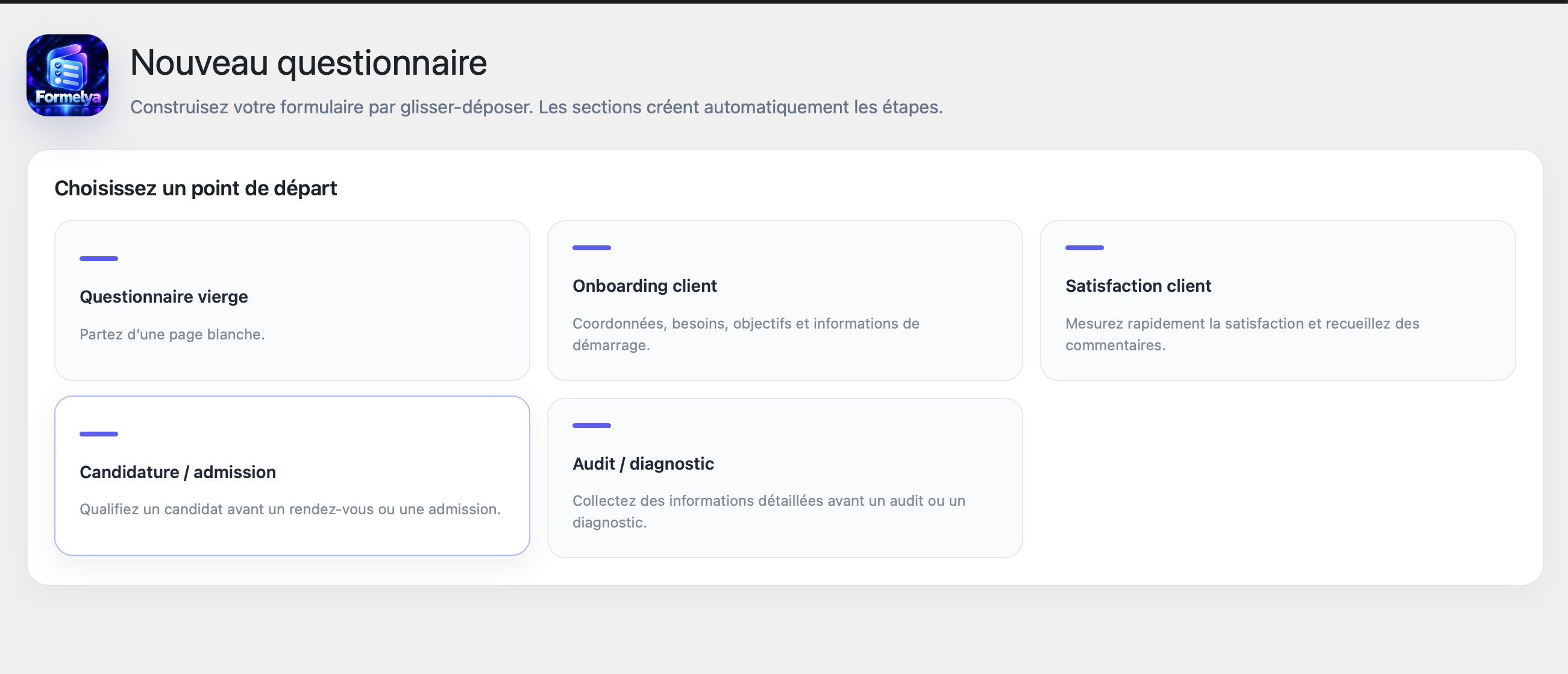 Questionnaire editor.