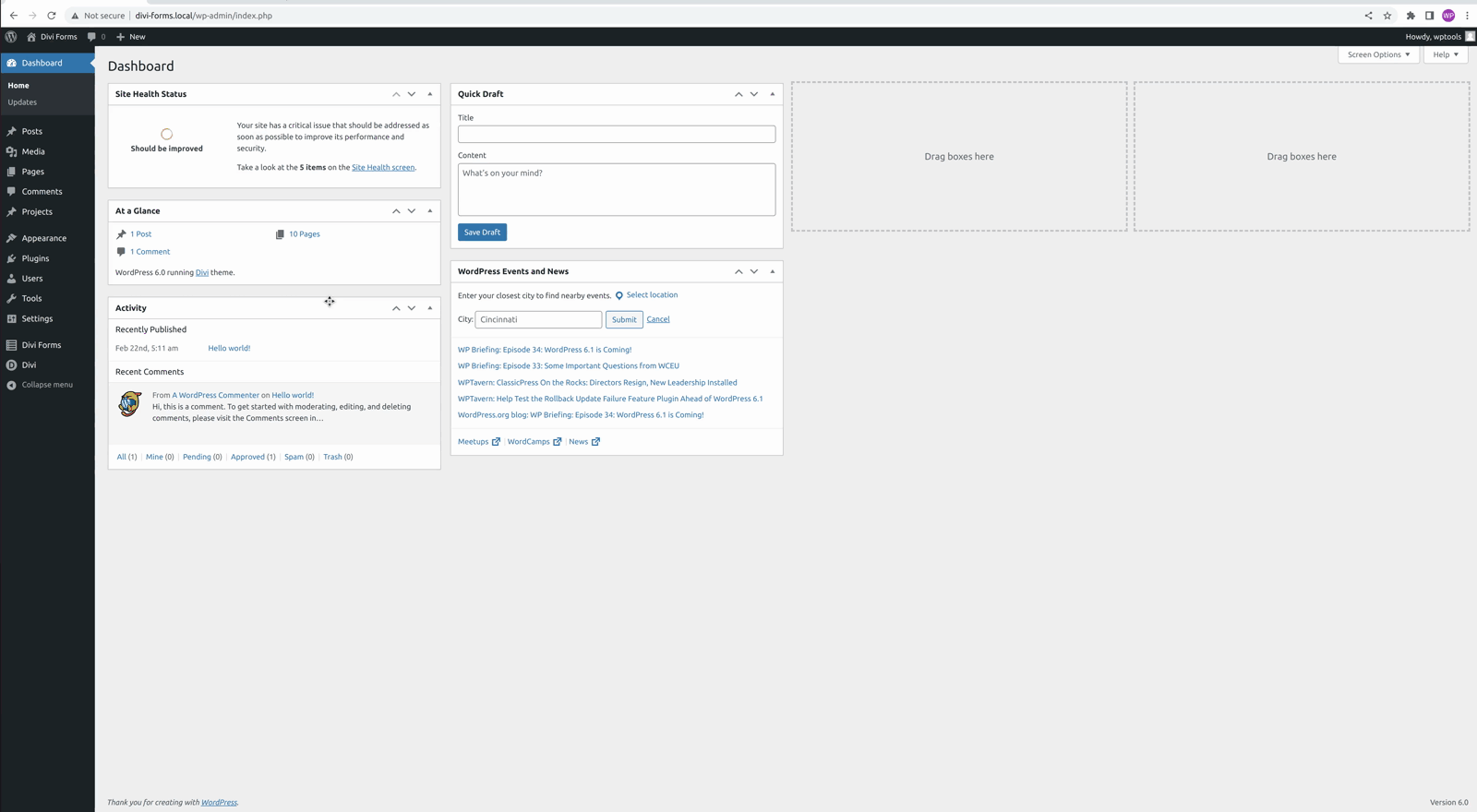 Form Database Entries