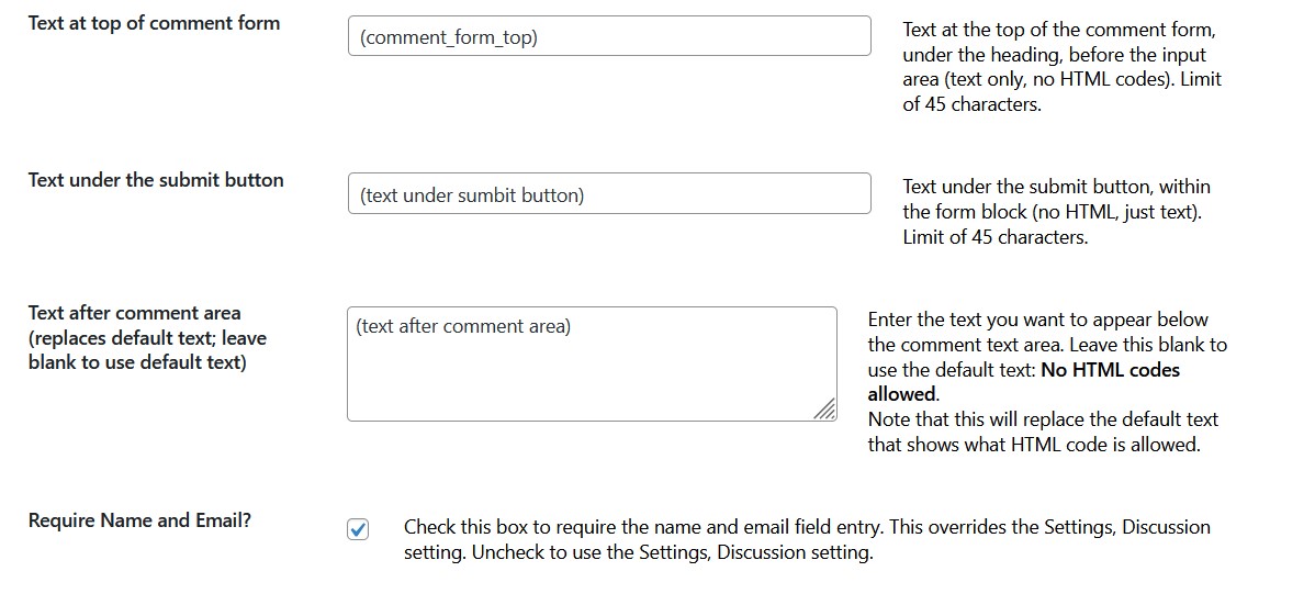 Part 5 of the settings screen.