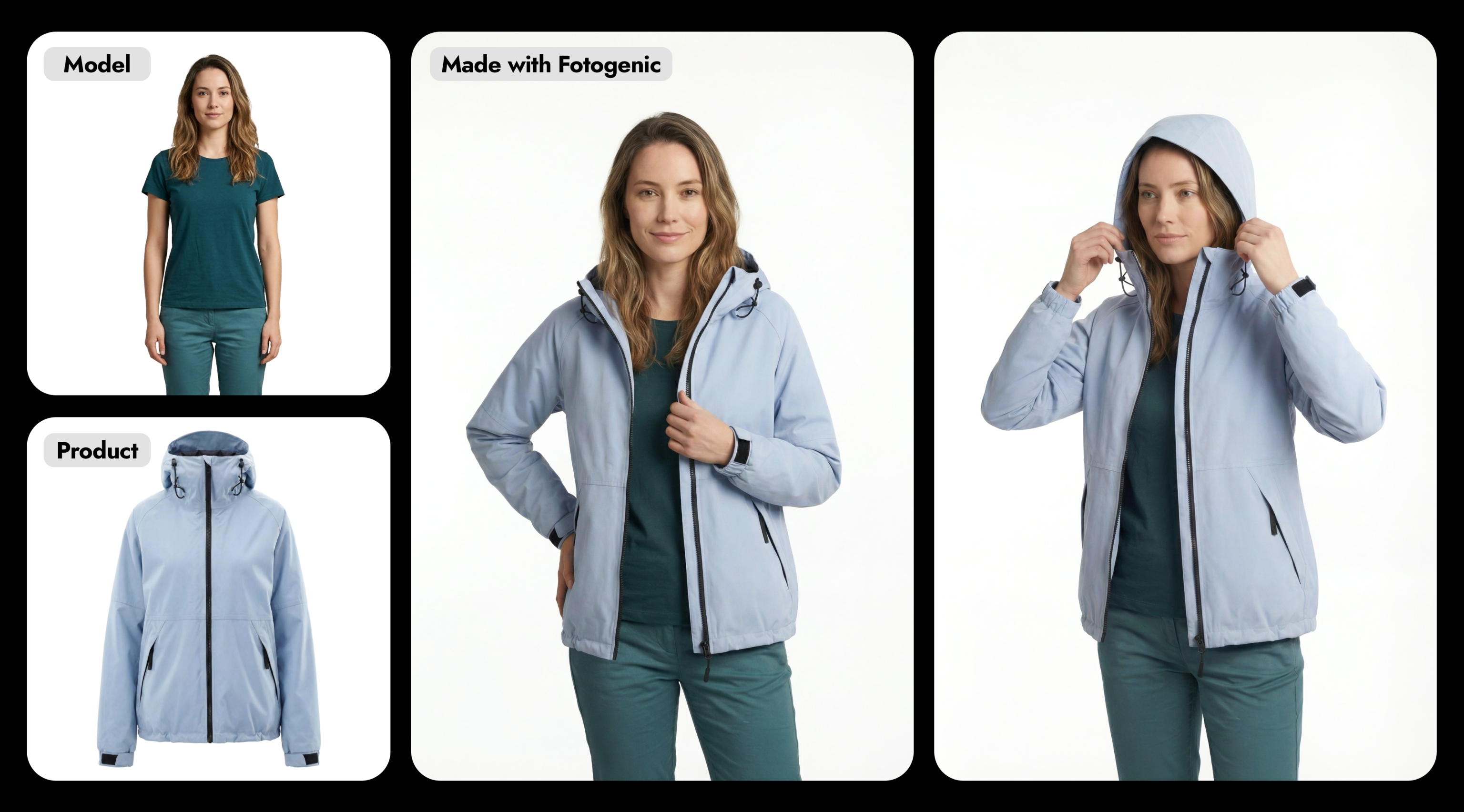 Turn a standard WooCommerce product shot into premium lifestyle photography built for stronger storefront presentation. Create richer galleries and campaign-ready visuals from the product images you already have.