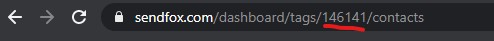 **List ID.** You can find the list ID in your Foxy Lists dashboard.