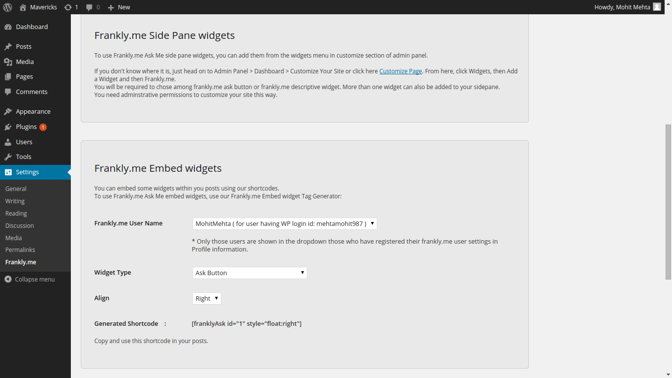 Adding Embed Shortcodes.