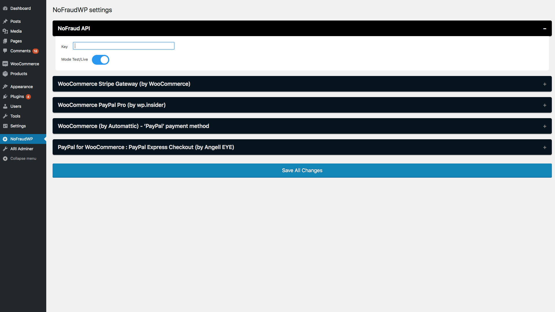 Easy setup & management of the plugin.