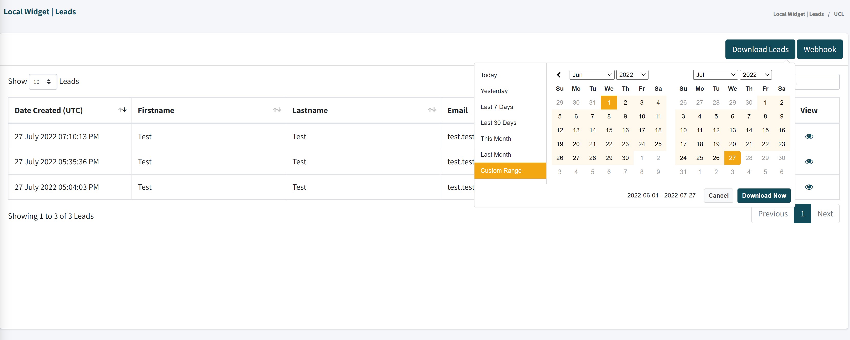 Add a shortcode into the webpage