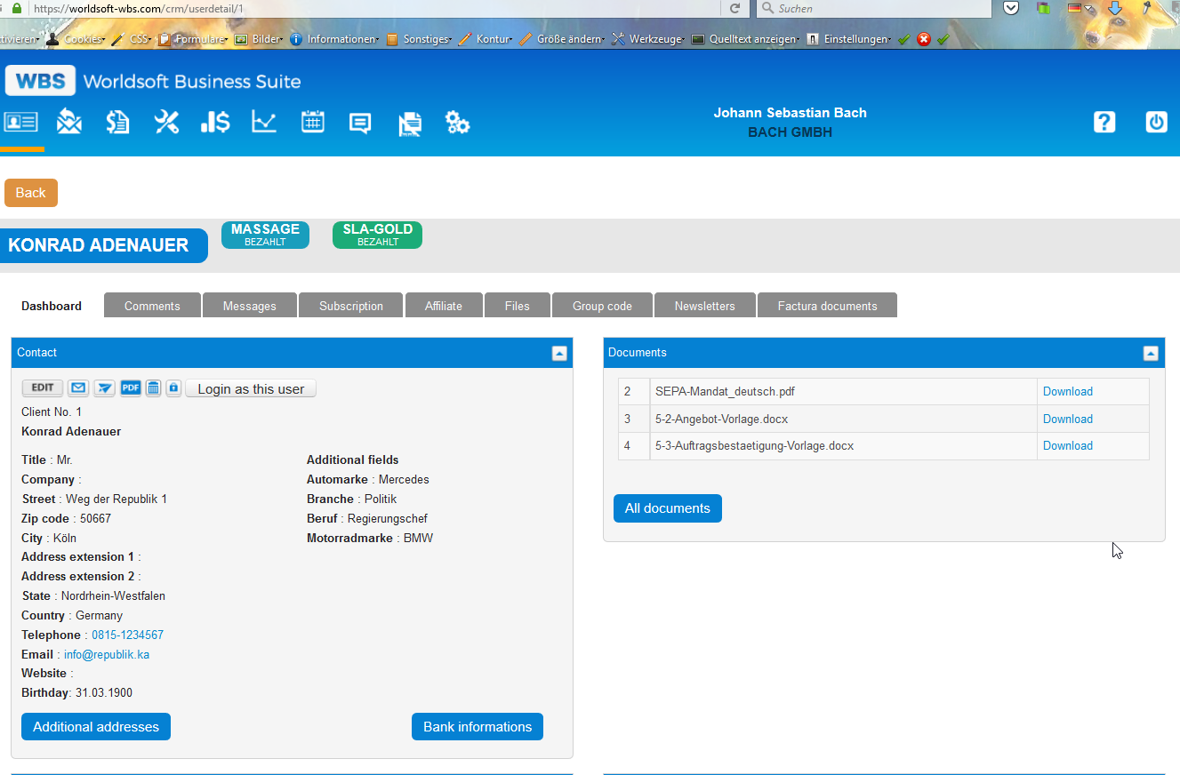 Messages - CRM