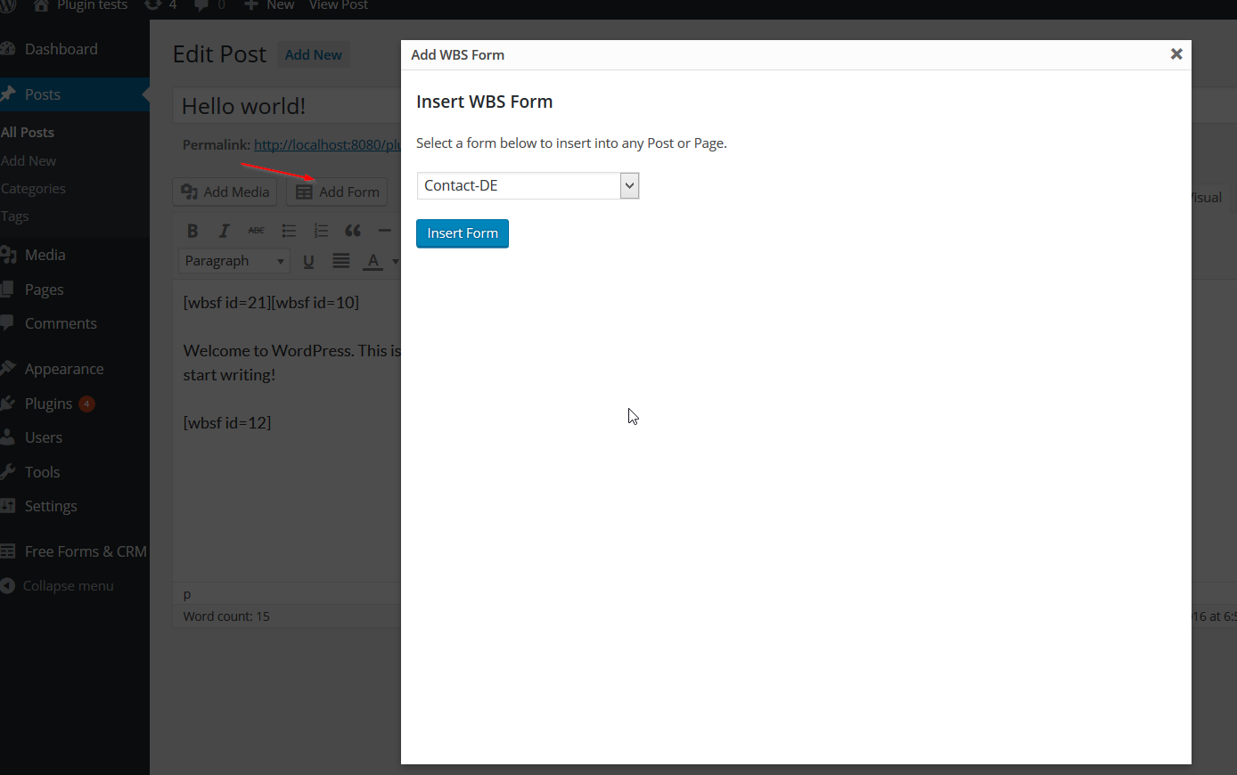 Install the plugin