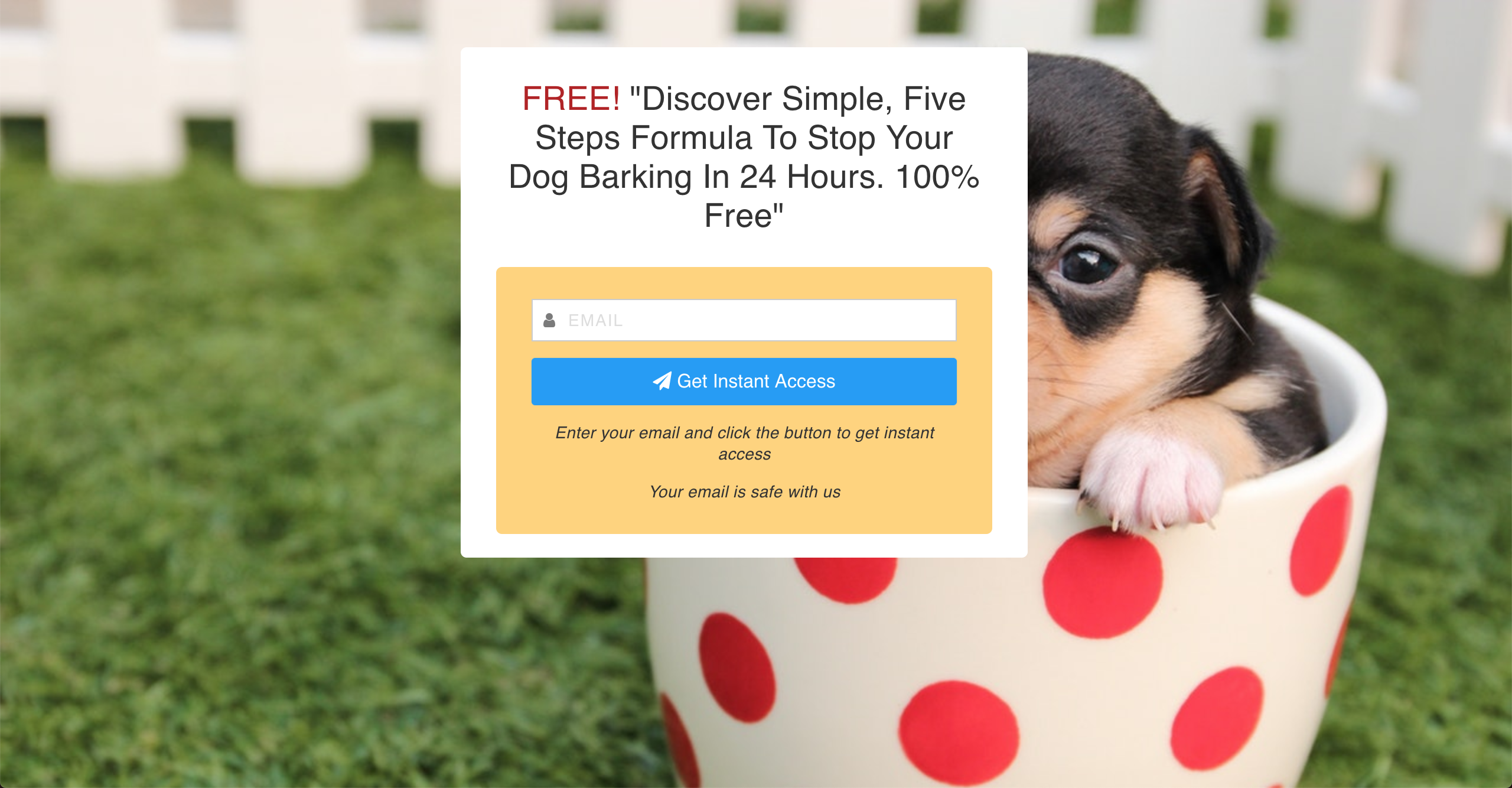 Click-through squeeze page template