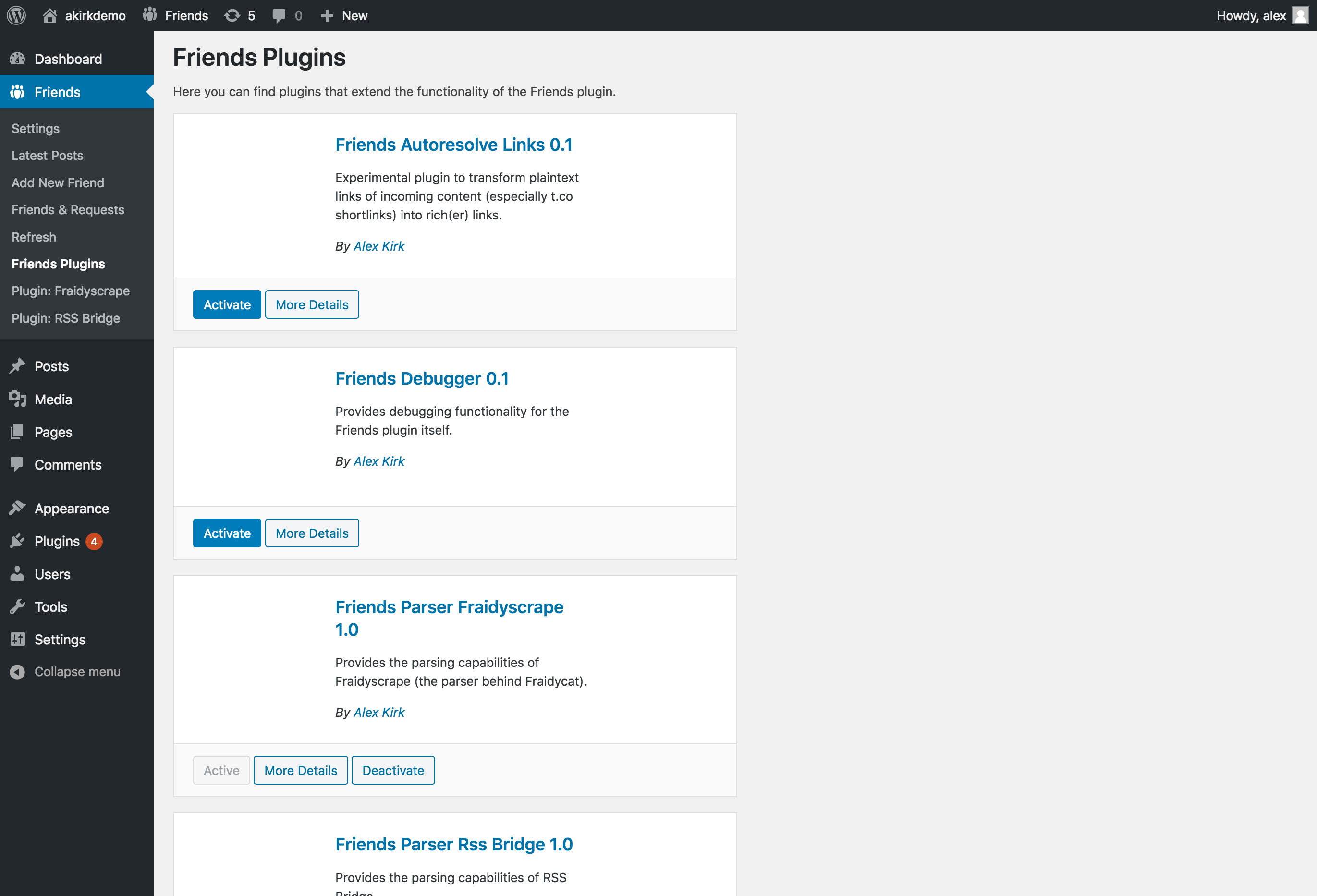 Extensible with plugins itself