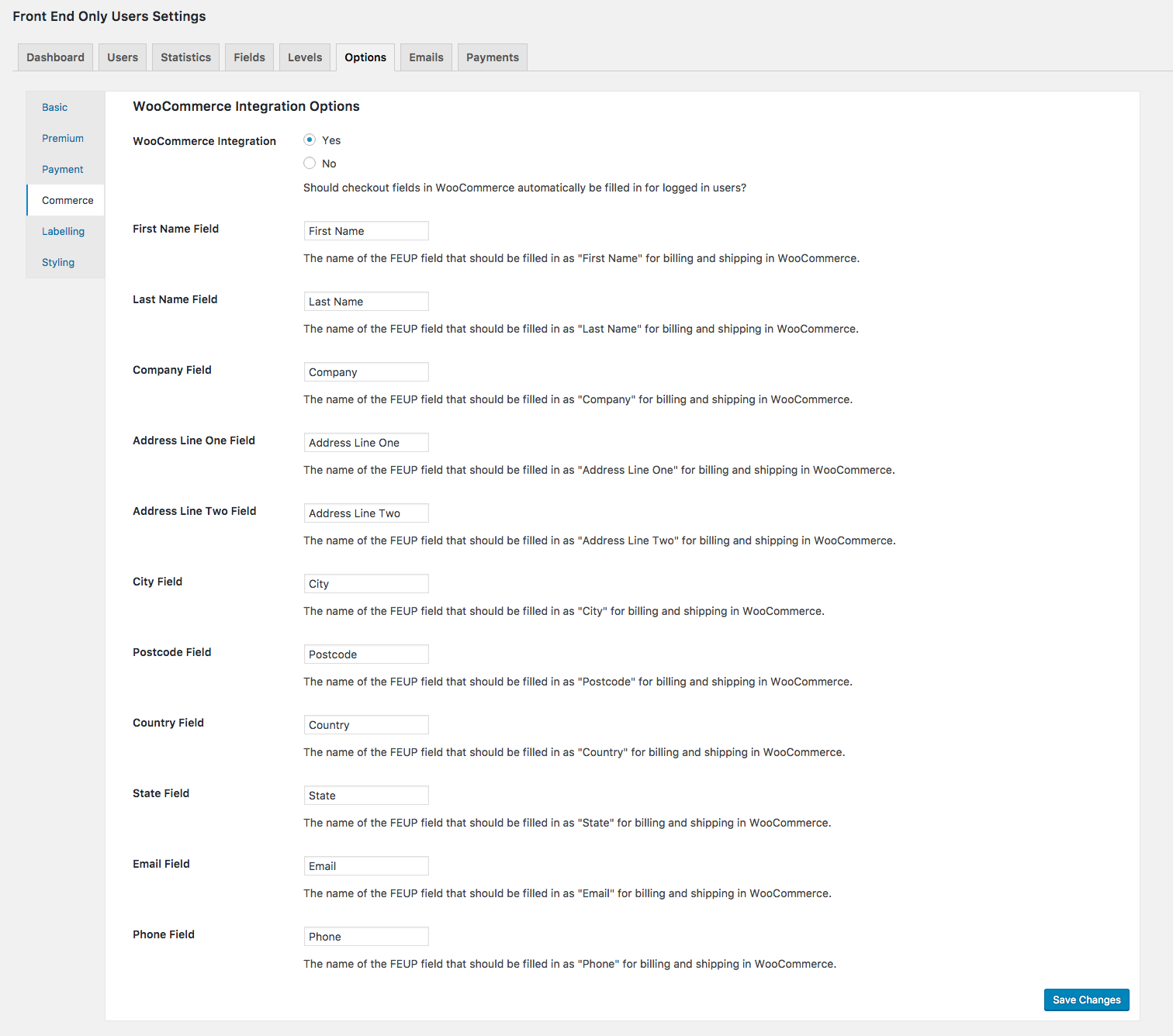 Payment page as part of registration