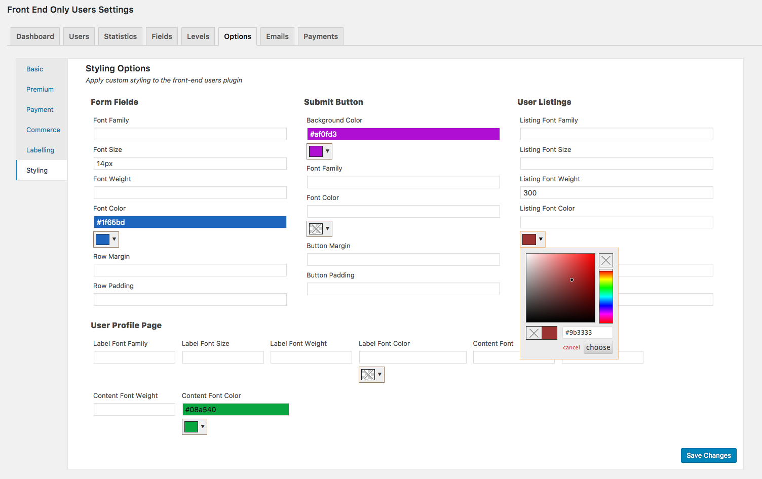 The "Statistics" overview admin screen, showing most visited content and recent user activity
